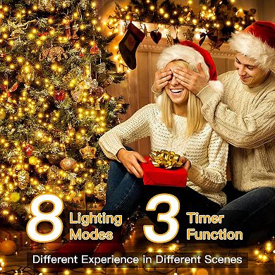 Ollny 500 LED 164ft Warm White Christmas Lights