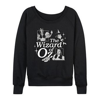 Women's The Wizard Of Oz Character Grid French Terry Long Sleeve Tee