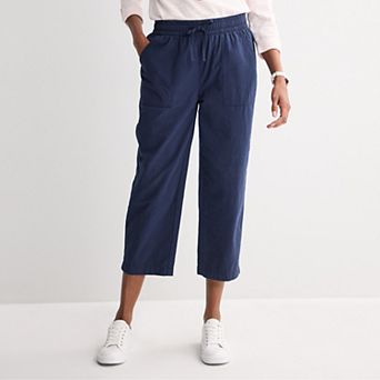Women's Croft & Barrow® Lightweight Textured Cropped Pants