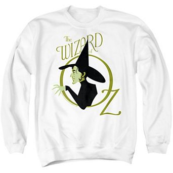 Men's Wizard Of Oz Graphic Sweatshirt With Witch Design