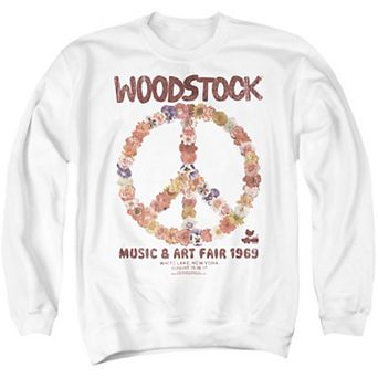 Men's Woodstock Floral Peace Graphic Sweatshirt