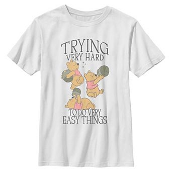 Boys 6-20 Disney's Winnie The Pooh Trying Very Hard Graphic Tee