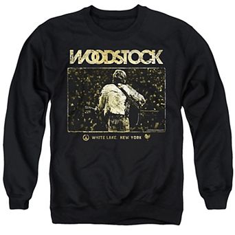 Men's Woodstock White Lake Crowd Graphic Sweatshirt