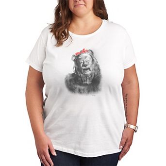 Plus Size The Wizard Of Oz Cowardly Lion Portrait Graphic Tee