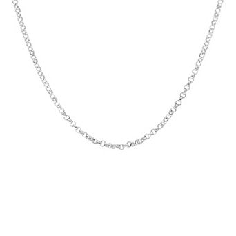 PRIMROSE Sterling Silver Baby Rolo Chain Necklace