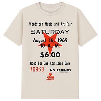 Men's Woodstock Saturday Ticket Graphic Tee