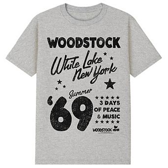 Men's Woodstock White Lake New York '69 Graphic Tee
