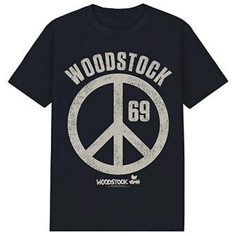 Men's Woodstock Peace Symbol Graphic Tee