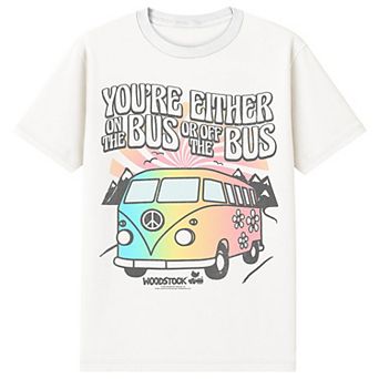 Men's Woodstock "On The Bus or Off The Bus" Graphic Tee