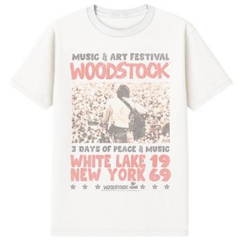 Men's Woodstock Crowd Poster Graphic Tee