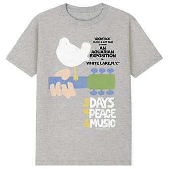 Men's Woodstock 3 Days of Peace Graphic Tee