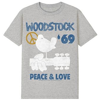 Men's Woodstock Peace & Love Graphic Tee