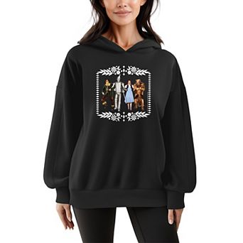 Women's The Wizard Of Oz Group Oversized Fleece Hoodie Sweatshirt