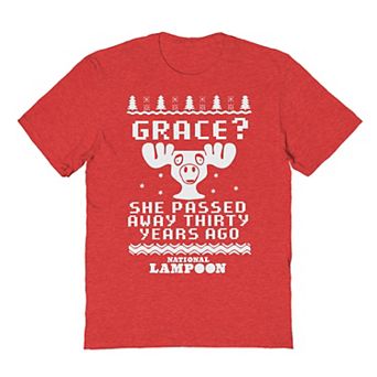 Men's National Lampoon's Christmas Vacation She Passed Away Thirsty Years Ago Graphic Tee