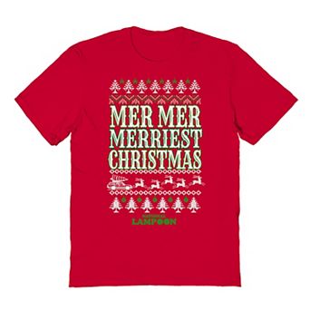 Men's National Lampoon's Christmas Vacation Mer Mer Merriest Christmas Graphic Tee