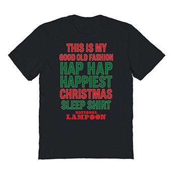 Men's National Lampoon's Christmas Vacation Hap Hap Happiest Christmas Sleep Shirt Graphic Tee