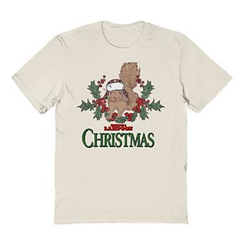 Men's National Lampoon's Christmas Vacation Squirrel And Holly Berry Graphic Tee