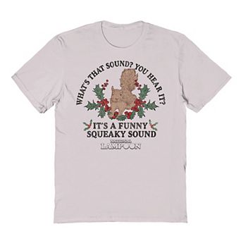 Men's National Lampoon's Christmas Vacation Squirrel It's A Funny Squeaky Sound Graphic Tee