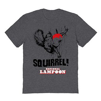 Men's National Lampoon's Christmas Vacation Squirrel Santa Hat Graphic Tee