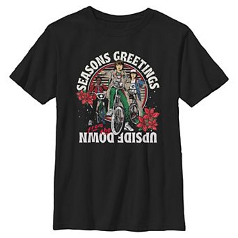 Boys 6-20 Stranger Things Seasons Greetings From The Upside Down Graphic Tee