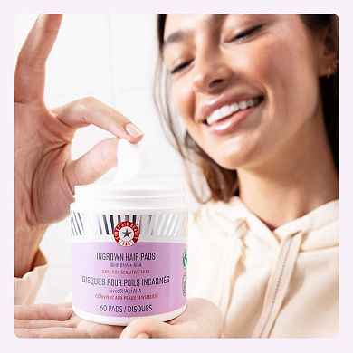 'Ingrown Hair Pads with AHA + BHA for Body + Face'