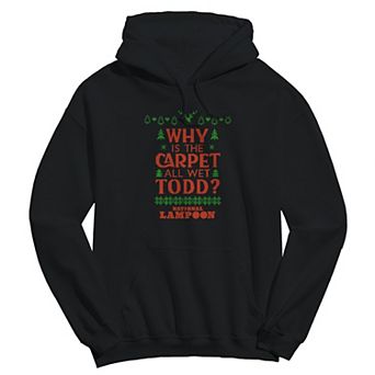 Men's National Lampoon's Christmas Vacation Why Is The Carpet All Wet Todd Graphic Hoodie