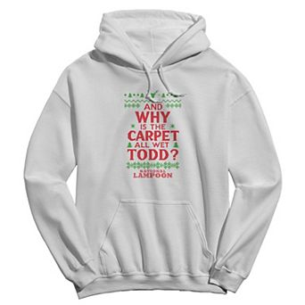 Men's National Lampoon's Christmas Vacation And Why Is The Carpet All Wet Todd Graphic Hoodie
