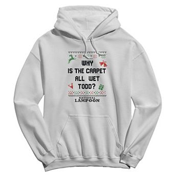 Men's National Lampoon's Christmas Vacation Why Is The Carpet All Wet Todd Christmas Icons Graphic Hoodie