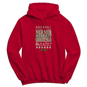 Men's National Lampoon's Christmas Vacation Mer Mer Merriest Christmas Ugly Sweater Graphic Hoodie