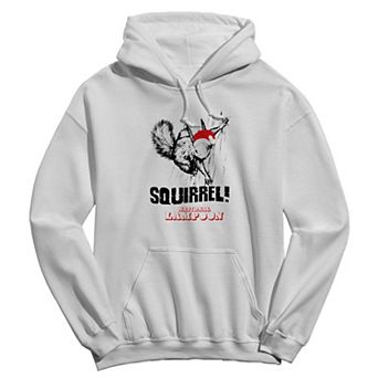 Men's National Lampoon's Christmas Vacation Squirrel Santa Hat Graphic Hoodie