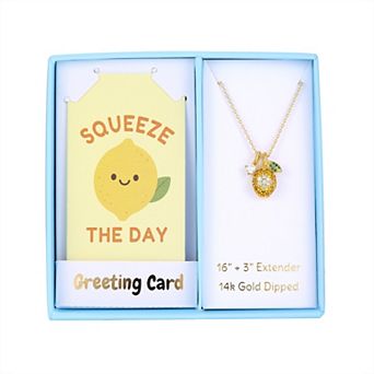 Taylor Grace 14k Gold Plated Cubic Zirconia Pendant Necklace