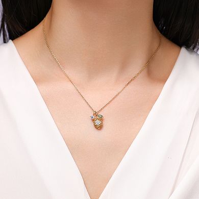 Taylor Grace 14k Gold Plated Cubic Zirconia Pendant Necklace