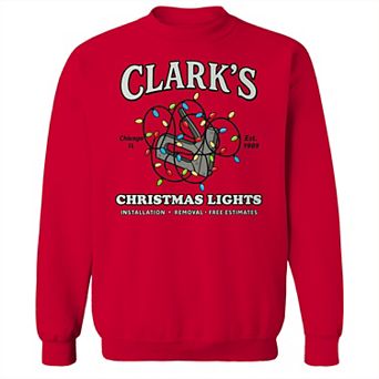 Men's National Lampoon's Christmas Vacation Clark's Christmas Lights Est 1989 Graphic Sweatshirt