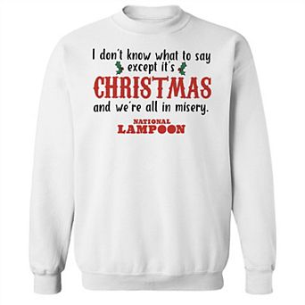 Men's National Lampoon's Christmas Vacation Christmas Misery Graphic Sweatshirt