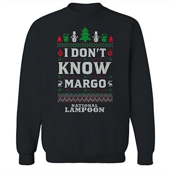 Men's National Lampoon's Christmas Vacation I Don't Know Margo Christmas Icons Ugly Sweater Graphic Sweatshirt
