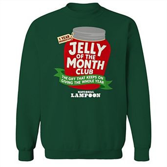 Men's National Lampoon's Christmas Vacation One Year Anniversary Jelly Of The Month Graphic Sweatshirt