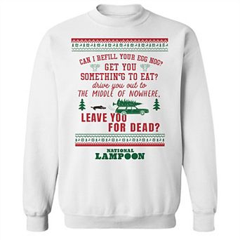 Men's National Lampoon's Christmas Vacation Can I Refill Your Egg Nog Graphic Sweatshirt