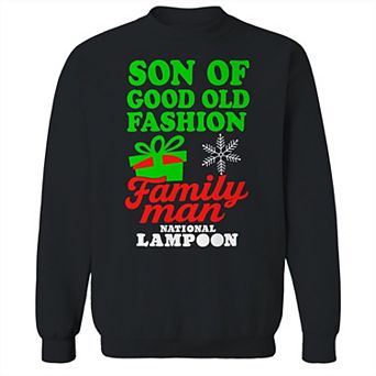 Men's National Lampoon's Christmas Vacation Son Of Good Old Fashion Family Man Graphic Sweatshirt