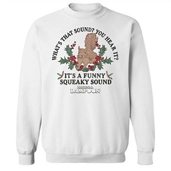 Men's National Lampoon's Christmas Vacation Squirrel It's A Funny Squeaky Sound Graphic Sweatshirt