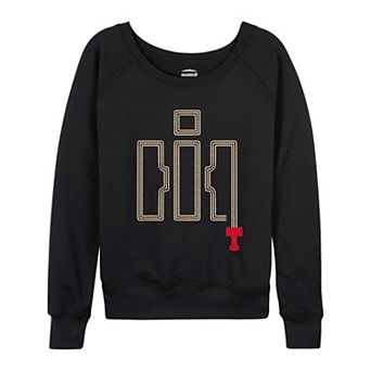 Women's Case IH Logo Tractor Tracks French Terry Long Sleeve Tee