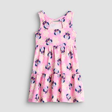 Baby & Toddler Girl Jumping Beans Disney's Minnie Mouse Floral Twist Back Tank Dress