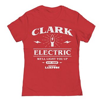 Juniors' National Lampoon's Christmas Vacation Clark's Electric We'll Light You Up Graphic Tee