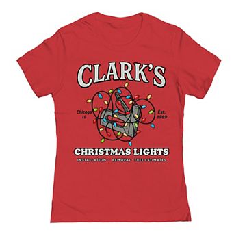 Juniors' National Lampoon's Christmas Vacation Clark's Christmas Lights Est 1989 Graphic Tee