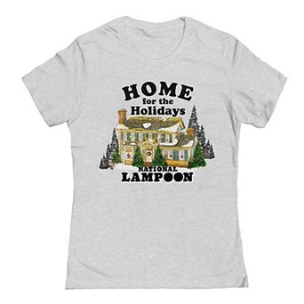 Juniors' National Lampoon's Christmas Vacation Home For The Holidays Graphic Tee