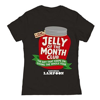 Juniors' National Lampoon's Christmas Vacation One Year Anniversary Jelly Of The Month Graphic Tee