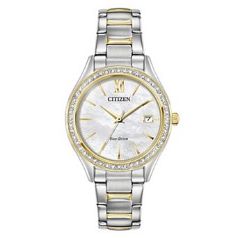 Citizen Women's Two-Tone Stainless Steel Crystal Accent Bracelet Watch - EO1188-56D