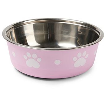 Cudlie Pawprint Design Stainless Steel Pet Bowl