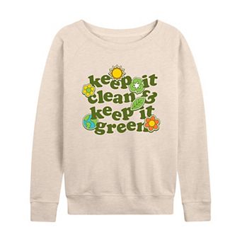 Women's Keep It Clean & Keep It Green French Terry Long Sleeve Tee