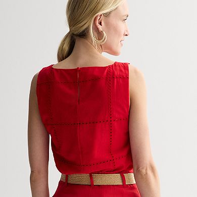 Women's Nine West Woven Shell Top