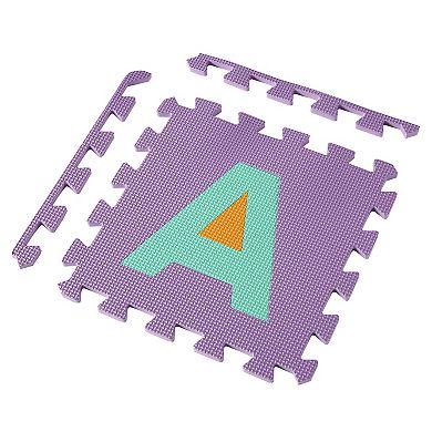 Easy Playhouse Soft Foam Floor Puzzle Tiles with Numbers & Letters
